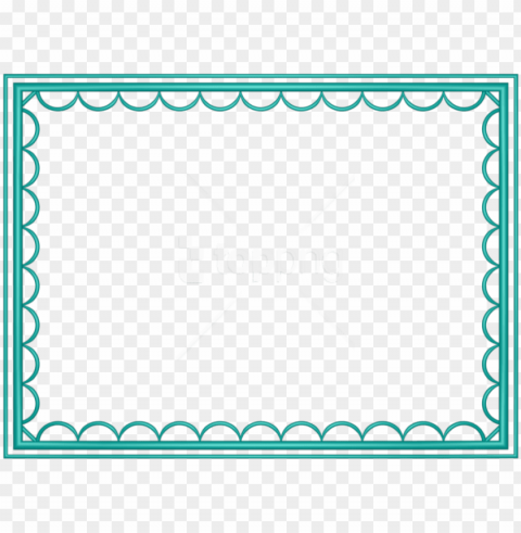 free teal border frame - margenes para power point Isolated Graphic on HighResolution Transparent PNG
