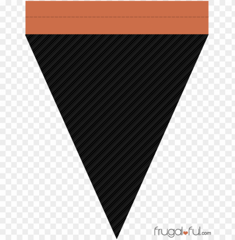 free printable black triangle banner Isolated Graphic in Transparent PNG Format