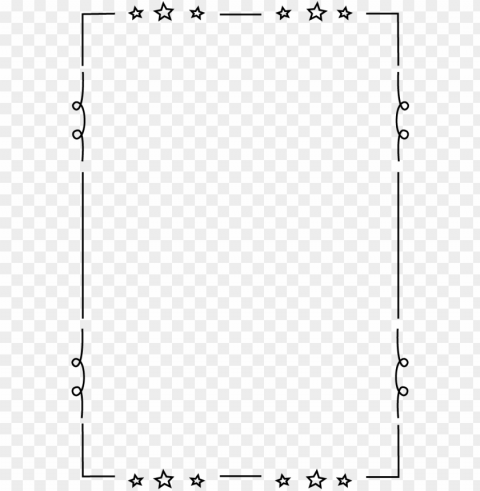 free printable clip art borders for teachers - clipart simple black and white border PNG files with alpha channel