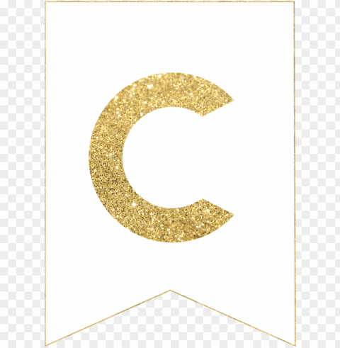 free printable gold letters PNG images no background