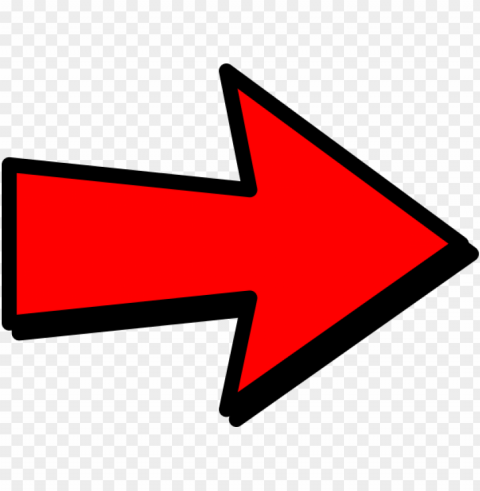 Red Arrow Right PNG Image With Isolated Subject