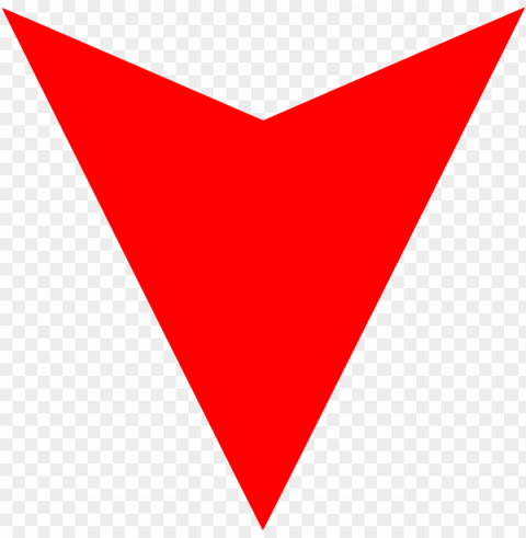 red down arrow small PNG Image with Transparent Cutout
