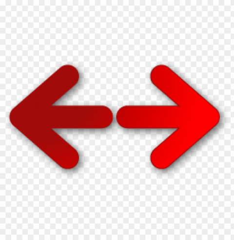 red arrow left right file PNG Image with Transparent Isolation