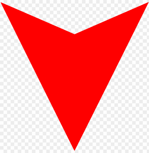 Down Red Arrow PNG Images No Background