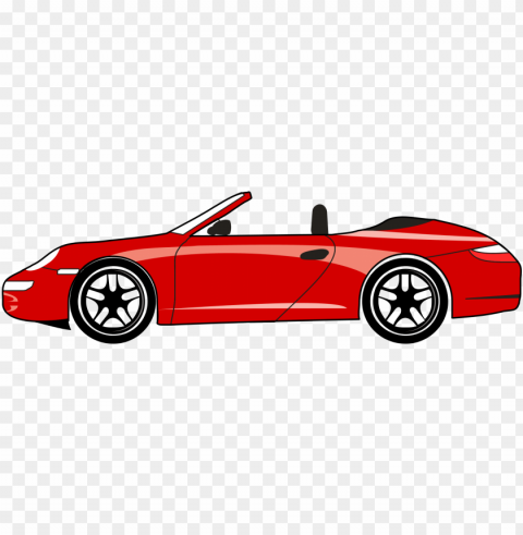 free red sports car clipart clipart and vector image - car clipart Isolated Subject with Clear PNG Background