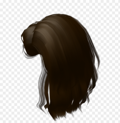 free roblox brown hair Alpha channel transparent PNG PNG transparent with Clear Background ID eff85f36