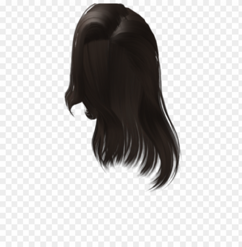 Free Roblox Black Hair Clean Background Isolated PNG Art