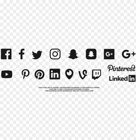 free social media icon pack - social media icons sv PNG Isolated Subject with Transparency