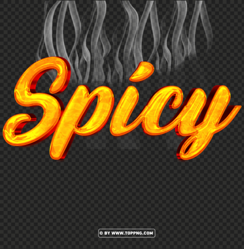 free spicy text download PNG Graphic with Clear Isolation