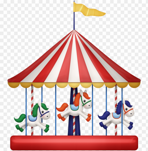 free stock carousel carnival free on - mary go round Clear Background PNG Isolated Design