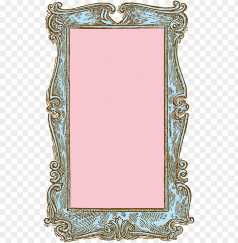 free stock vintage wooden frame vector - victorian picture frame PNG Image with Transparent Isolated Graphic
