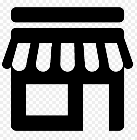 free store market shop black icon PNG images for mockups