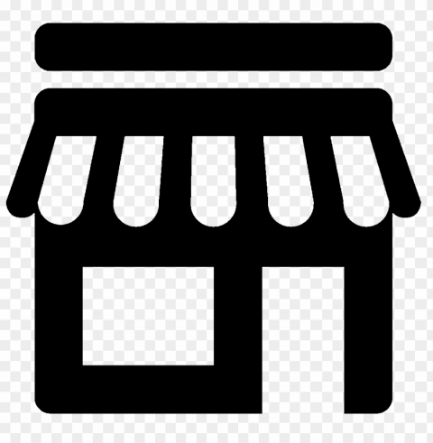 Free Store Market Shop Black Icon PNG Images For Mockups