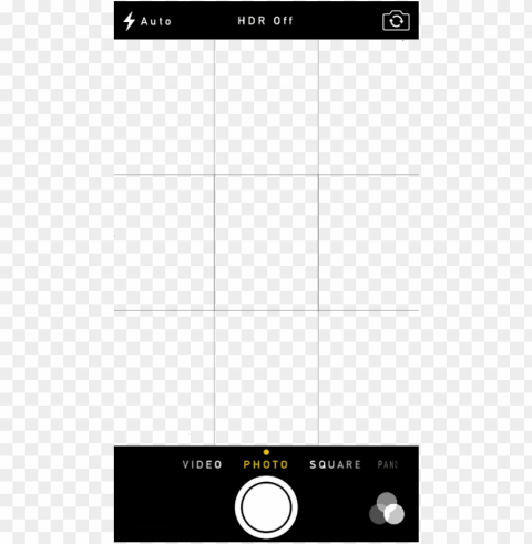 free tumblr transparent camera - iphone camera screen template Clear Background Isolated PNG Object