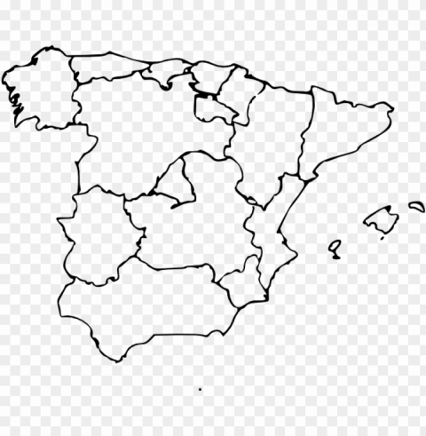 free vector map of spain clip art - blank map of spain states Isolated Item with HighResolution Transparent PNG
