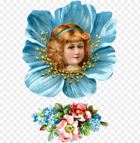 free victorian flower girl head clipartplace - florist girl vintage High-resolution transparent PNG files