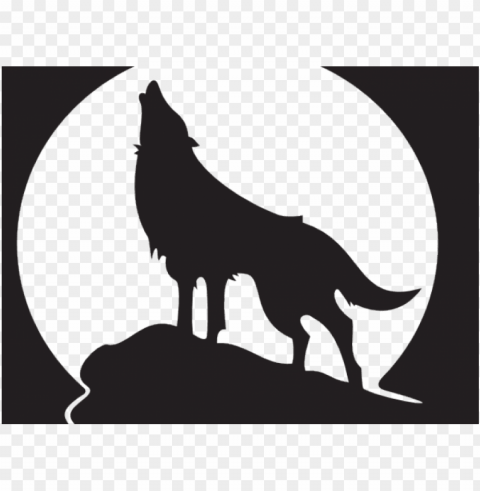 free wolf clipart - howling wolf Isolated Icon with Clear Background PNG
