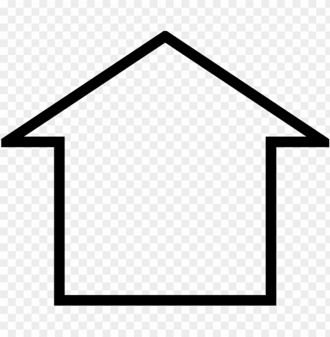 freesimple house icon objects - simple house icon Clear PNG