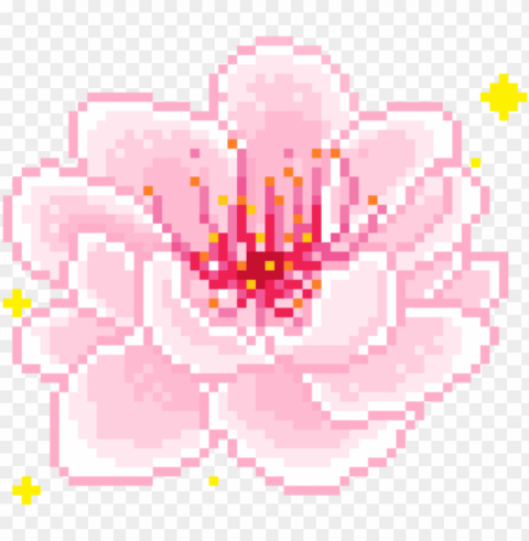 freetoedit cute kawaii pixel pastel rose jfashion Isolated Subject with Clear Transparent PNG