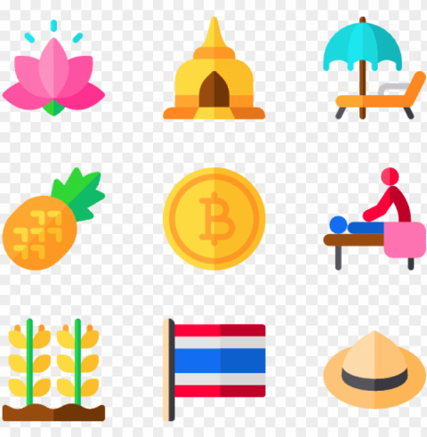 freeuse icon packs svg psd eps - thailand hat icon Free PNG images with alpha channel variety