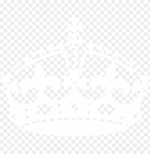 freeuse library clip art at clker com vector online - keep calm crown white PNG Image with Clear Isolated Object