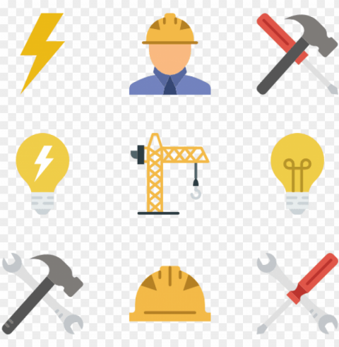freeuse library construction tool icon packs vector - construction tree holiday card business & corporate PNG files with clear background