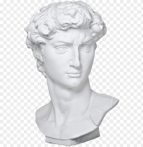 Freeuse Stock Statue For Free Download On - Vaporwave Head PNG Image With Isolated Transparency