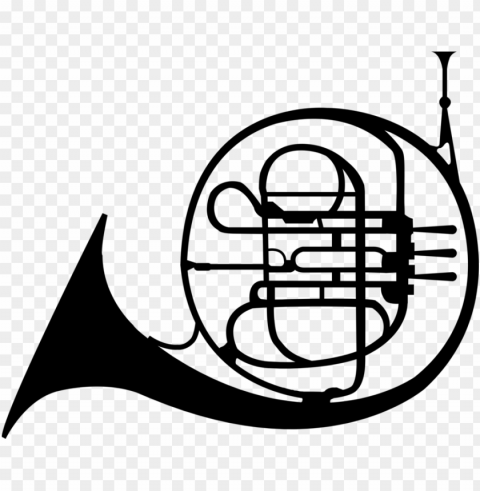 french horns mellophone trumpet - mellophone clipart HighQuality Transparent PNG Isolated Graphic Element