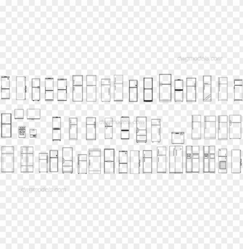 fridge dwg cad blocks free download - refrigerator dw Images in PNG format with transparency