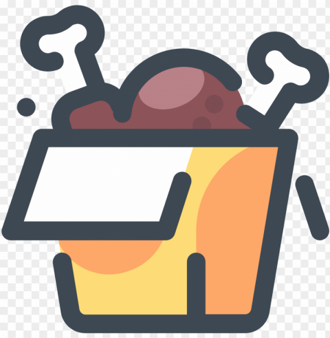 fried chicken icon HighResolution Transparent PNG Isolation