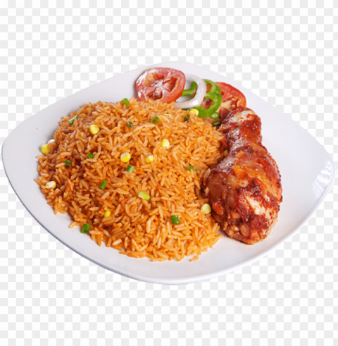 fried chicken with rice PNG for digital art