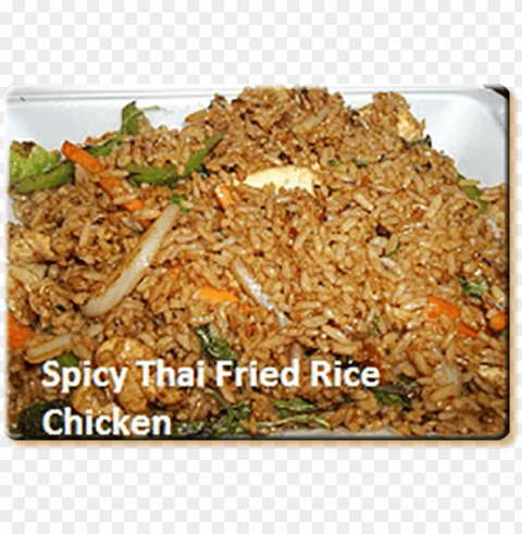 fried chicken with rice PNG for presentations