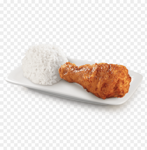 fried chicken with rice PNG Isolated Object with Clear Transparency PNG transparent with Clear Background ID 62d78820