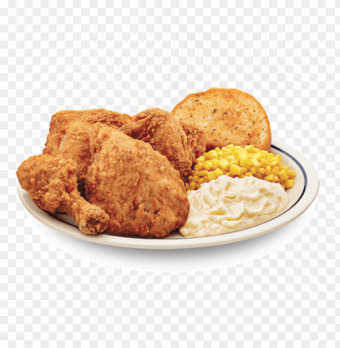 fried chicken with rice Isolated Graphic in Transparent PNG Format