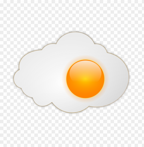 Fried Egg Food Isolated Design In Transparent Background PNG