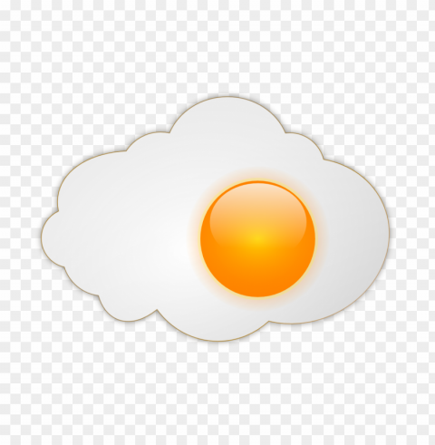 fried egg food file Isolated Design on Clear Transparent PNG