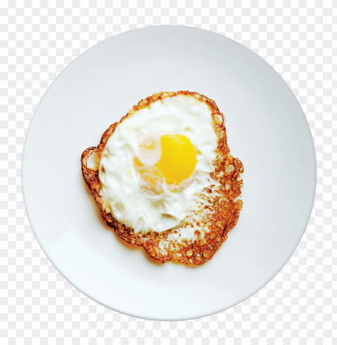 fried egg food hd Isolated Graphic on Clear Transparent PNG