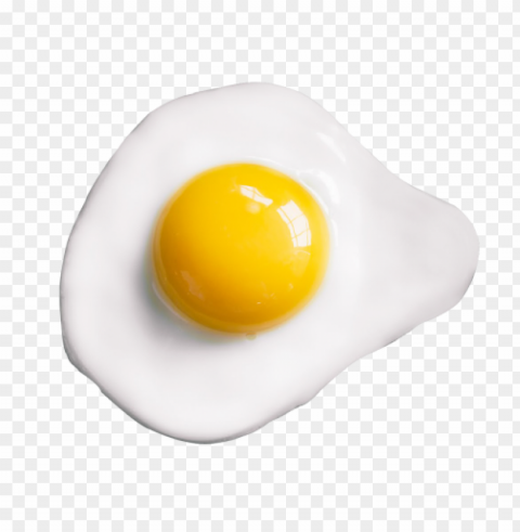 fried egg food background Isolated Element in Transparent PNG