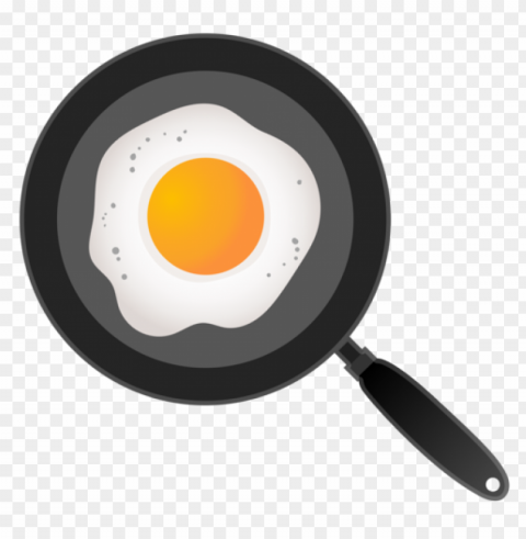 fried egg food Isolated Character in Clear Transparent PNG