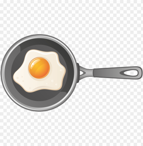 fried egg food Isolated Element in Clear Transparent PNG