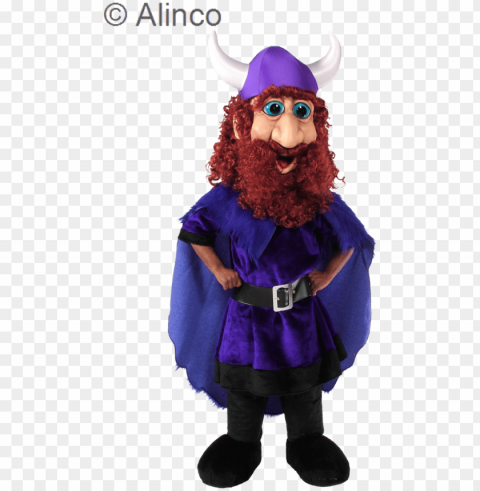 friendly viking mascot costume PNG Image with Transparent Cutout
