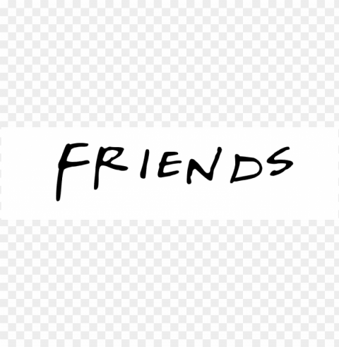 friends font Isolated Artwork in HighResolution PNG