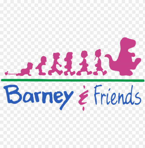 friends logo - barney & friends logo PNG Isolated Subject on Transparent Background
