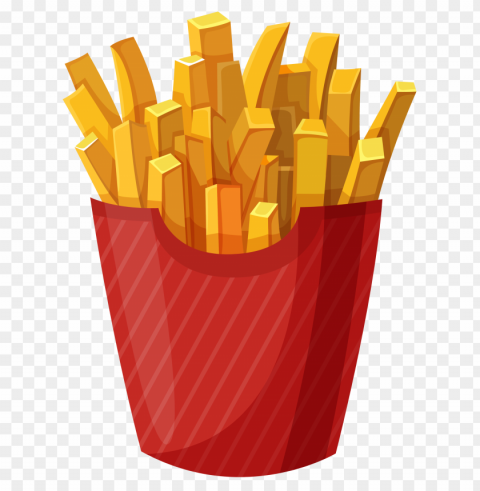 fries food clear background Isolated Illustration in Transparent PNG