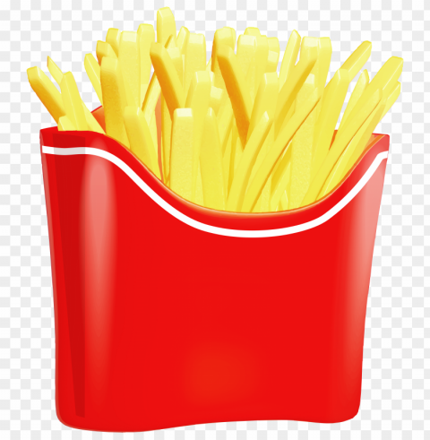 fries food hd Isolated Item on Transparent PNG