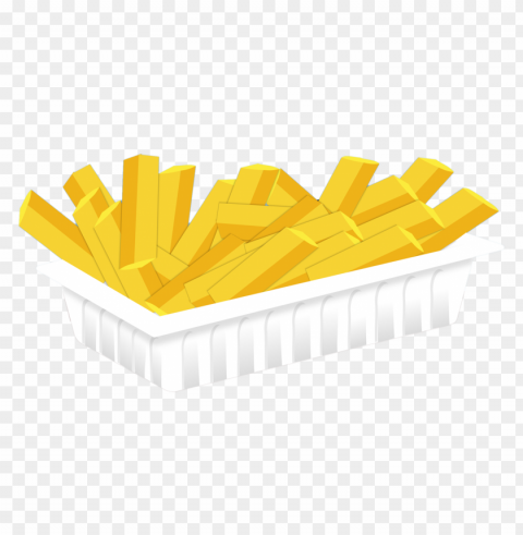 fries food photo Isolated PNG Element with Clear Transparency