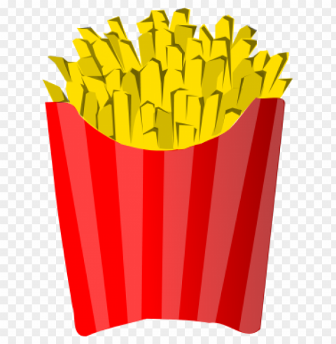 fries food transparent PNG clear background