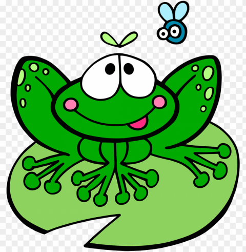 frog lily pad PNG artwork with transparency