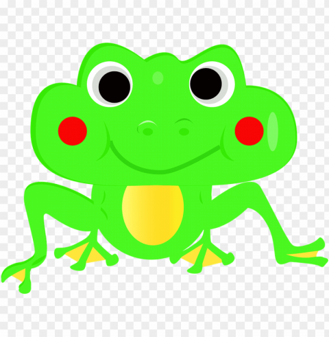frog vector cartoon - ribbit fro PNG Image with Isolated Icon