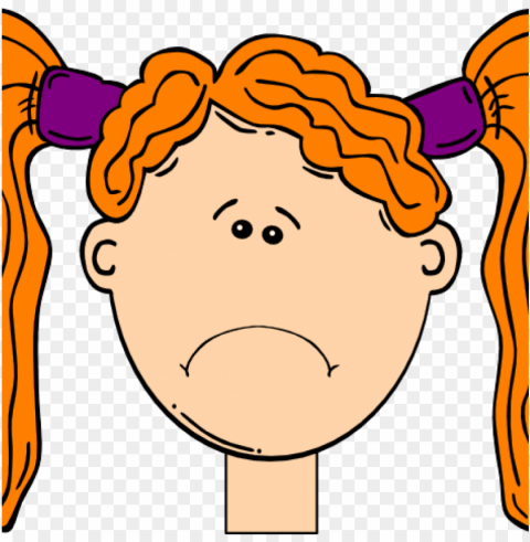 frown clip art collection of frowning clipart - cartoon girl face Free PNG images with alpha transparency comprehensive compilation